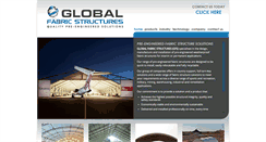 Desktop Screenshot of globalfabricstructures.com